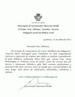 Mensagem do Governador Marconi Perillo