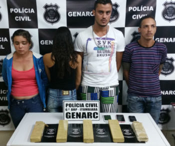 Grupo é preso na BR-153 com cinco quilos de maconha