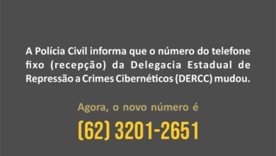 Serviço – alteração número de telefone