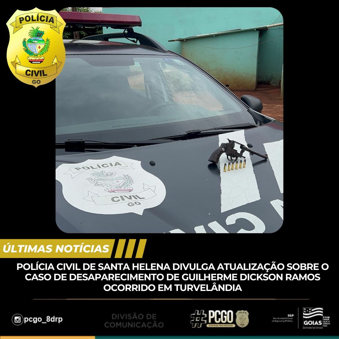 PC cumpre busca e apreender arma de fogo em investigação sobre desaparecimento