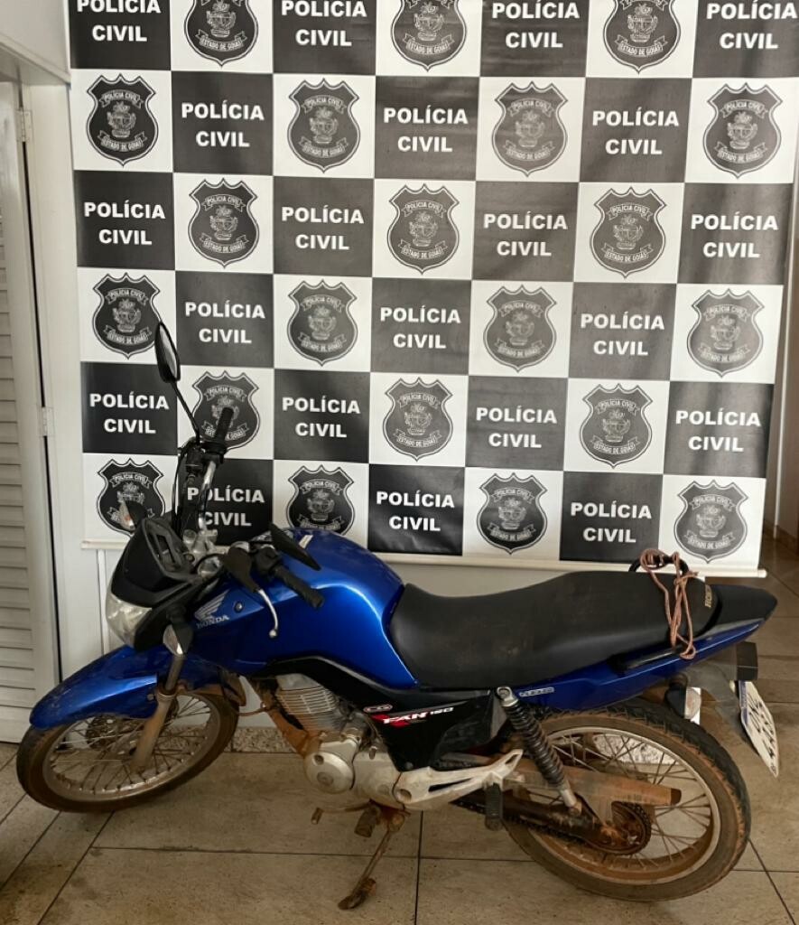 PC recupera motocicleta subtraída em Aragoiânia