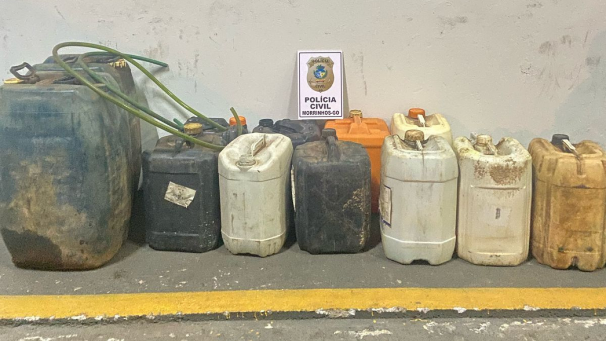 PCGO prende motorista por furtar grande quantidade de combustível de empresa agrícola