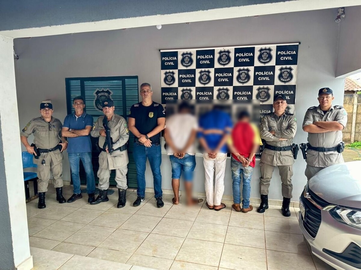 PCGO prende investigados por roubo e furto de veículos, em Montes Claros
