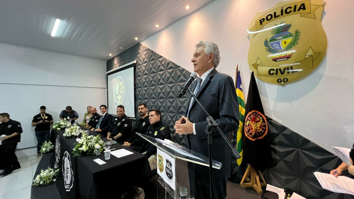 Polícia Civil comemora 25 anos da CORE/GT3 em evento com governador Caiado