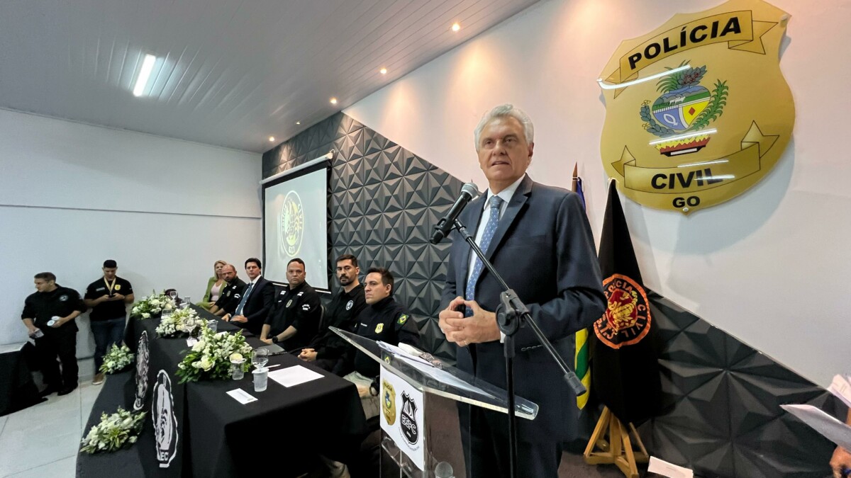 Polícia Civil comemora 25 anos da CORE/GT3 em evento com governador Caiado