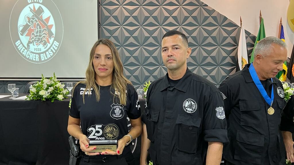 Polícia Civil comemora 25 anos da CORE/GT3 em evento com governador Caiado