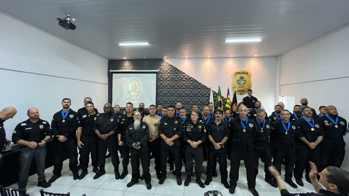 Polícia Civil comemora 25 anos da CORE/GT3 em evento com governador Caiado