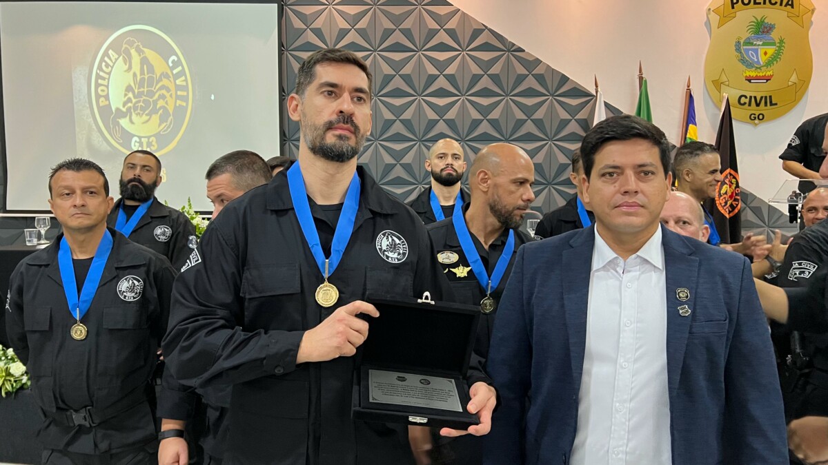 Polícia Civil comemora 25 anos da CORE/GT3 em evento com governador Caiado