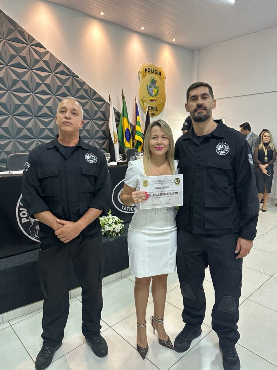 Polícia Civil comemora 25 anos da CORE/GT3 em evento com governador Caiado