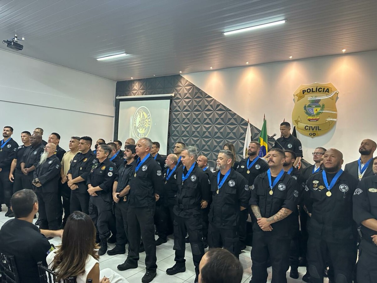 Polícia Civil comemora 25 anos da CORE/GT3 em evento com governador Caiado