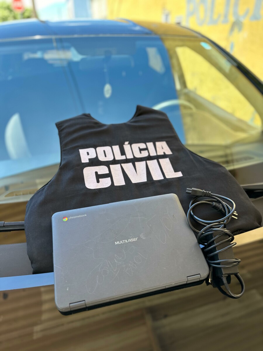 PCGO restitui Chromebook alvo de apropriação indébita de colégio estadual
