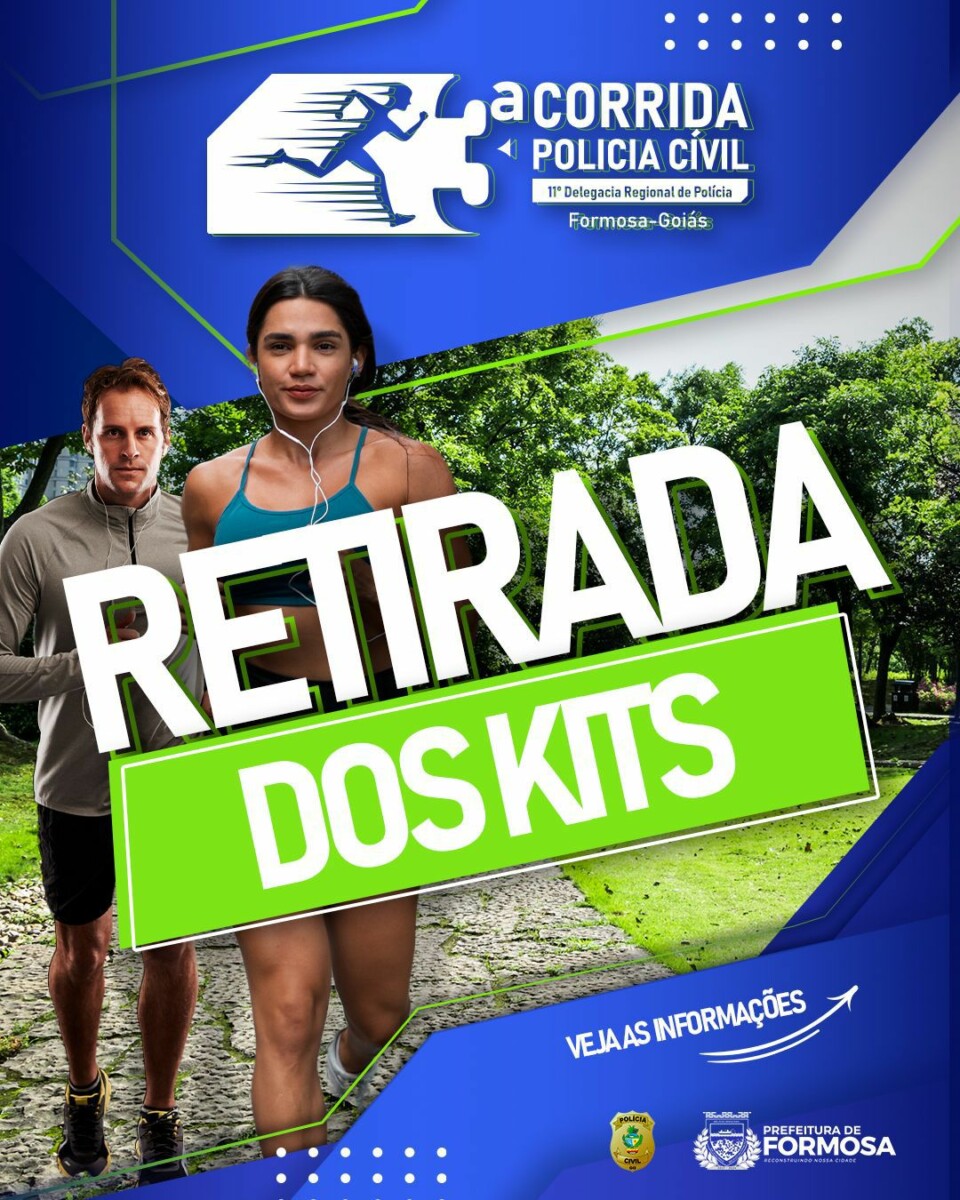 Polícia Civil divulga retirada de kits para corrida de Formosa