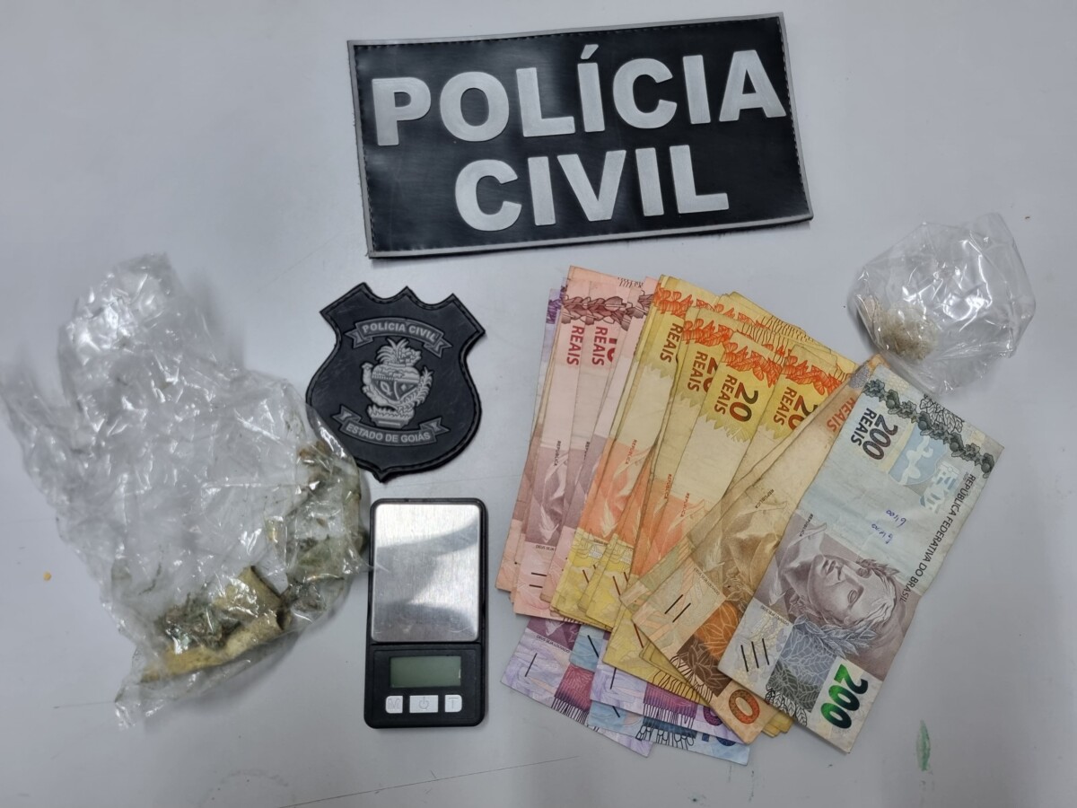 Adolescente é apreendido por tráfico ilícito de entorpecentes, na Cidade de Goiás