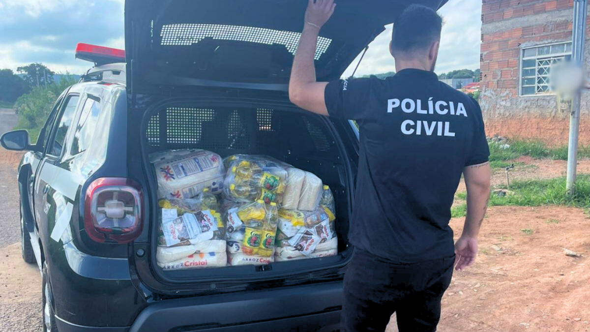 PCGO realiza ação social e entrega cestas básicas a famílias em situação de vulnerabilidade