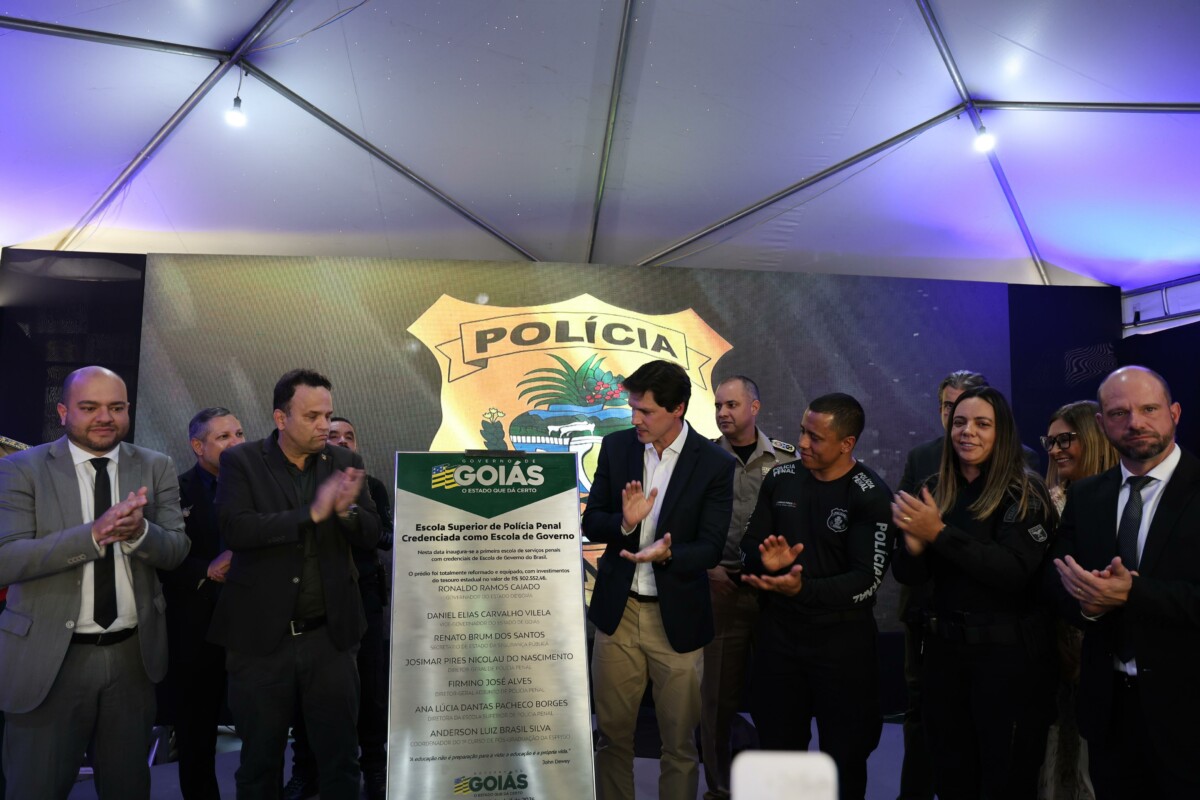 Delegado-geral da PCGO participa de inauguração da Escola Superior da Polícia Penal