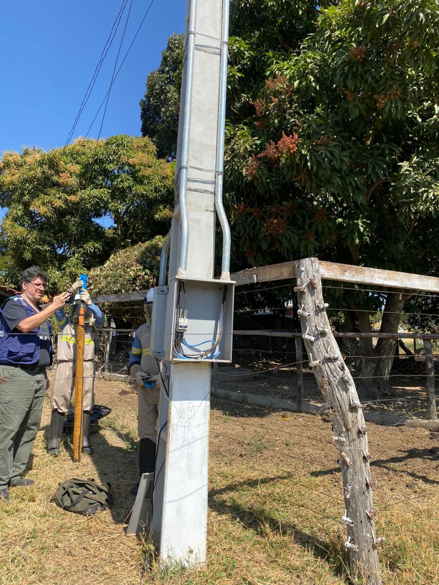 Preso em flagrante investigado por furto de energia em área de chácaras de Inhumas