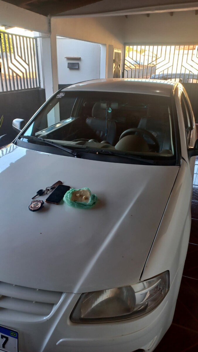 PC prende suspeito de tráfico de drogas em Cachoeira Dourada