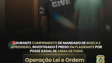 PCGO faz operação e prende autor de crimes contra instituições públicas em São Francisco de Goiás