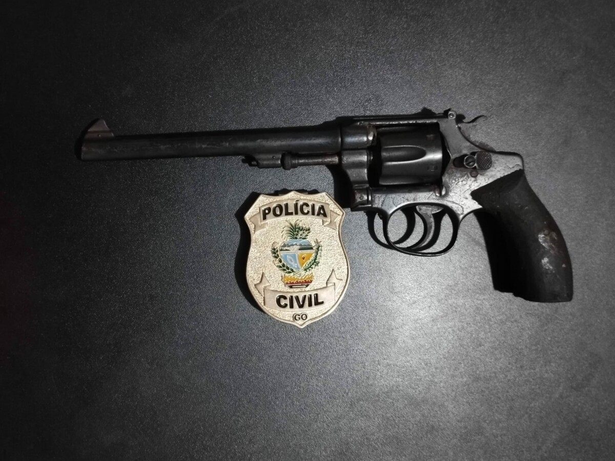 PCGO prende homem por por ilegal de arma de fogo em São Luís de Montes Belos