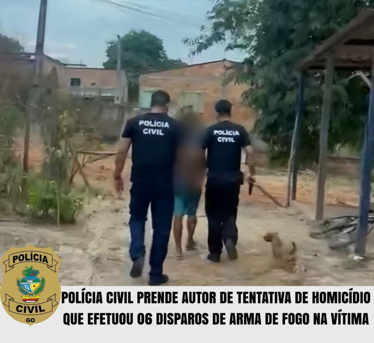 Polícia Civil prende homem que efetuou disparos de arma de fogo contra vítima em Sto. Antônio do Descoberto