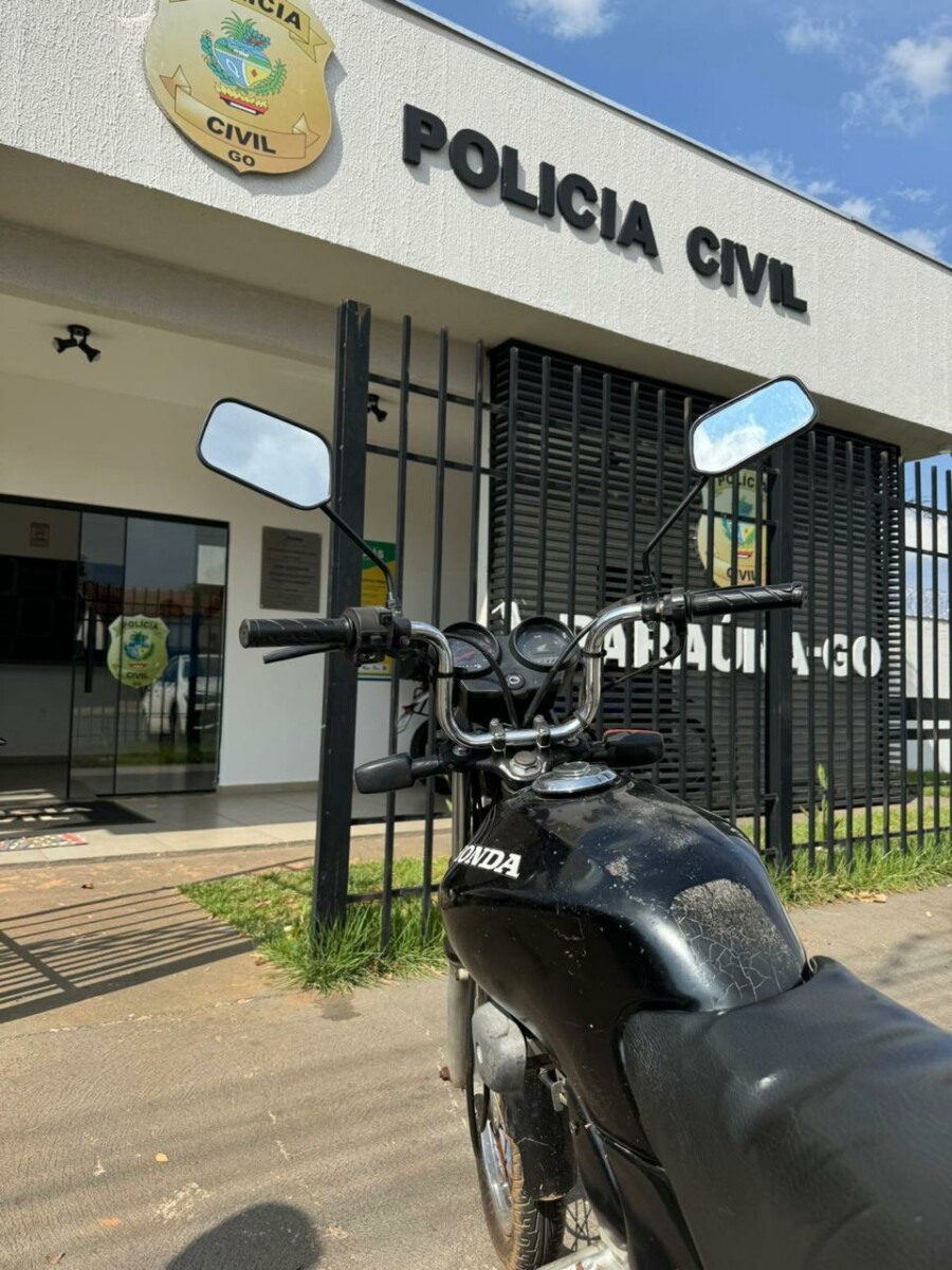 PCGO recupera motocicleta em menos de 24h após o fruto, em Paraúna