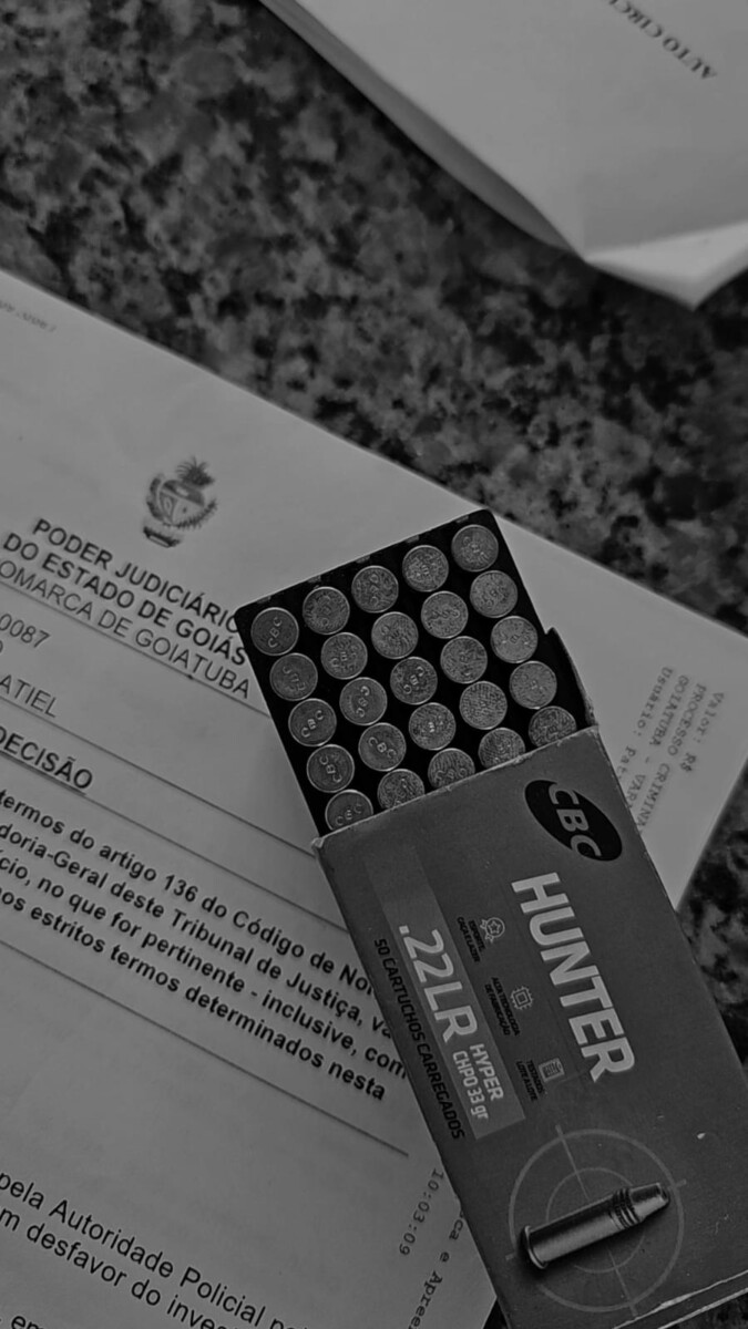 PC localiza munições após buscas contra investigado, em Goiatuba