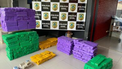 Polícia Civil prende três suspeitos de traficarem carregamento de quase 1 tonelada de drogas na BR-153