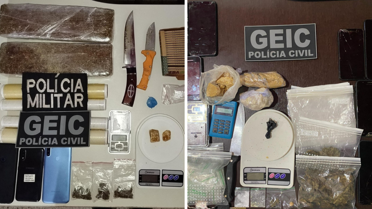 PCGO realiza duas operações contra o tráfico de drogas e prende três suspeitos em Iporá