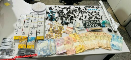 Polícia Civil cumpre mandado de busca e localiza drogas e dinheiro em residência de Padre Bernardo