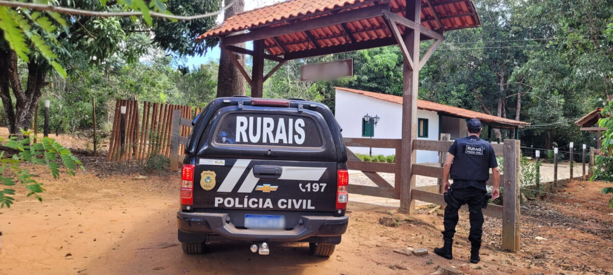 ‘Laço de Aço’: PCGO cumpre mandados e investiga roubo violento em fazenda de Pirenópolis