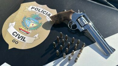 Polícia Civil apreende revólver de investigado por ameaçar a mãe e o irmão em meio a disputa por herança, em Serranópolis