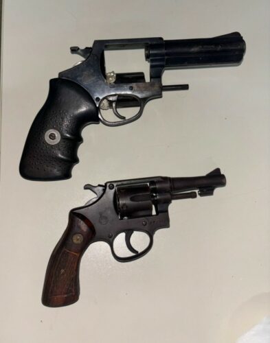 PCGO cumpre mandado de busca e apreensão e prende um homem e uma mulher por tráfico de drogas e posse irregular de arma de fogo