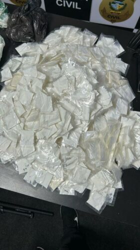 PCGO cumpre mandado de busca e apreende armas de fogo e grande quantidade de drogas em Luziânia