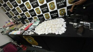 PCGO cumpre mandado de busca e apreende armas de fogo e grande quantidade de drogas em Luziânia