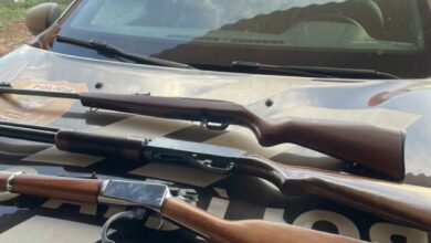 PCGO apreende três armas de fogo em cumprimento de mandado por violência doméstica em Santa Helena