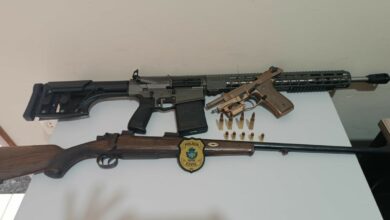 PCGO cumpre mandado e apreende armas e munições em investigação de violência doméstica em Jataí