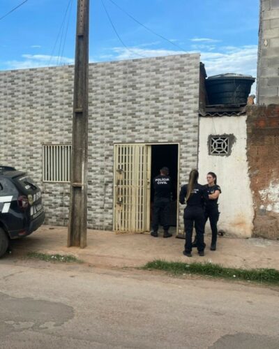 PCGO cumpre três mandados de busca e apreensão, em Águas Lindas, contra furtos a residências.