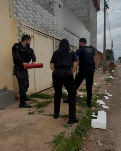 PCGO cumpre três mandados de busca e apreensão, em Águas Lindas, contra suspeitos por furtos a residências