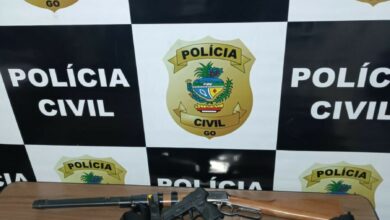 PCGO apreende armas e munições em residência de investigado por violência doméstica em Jataí