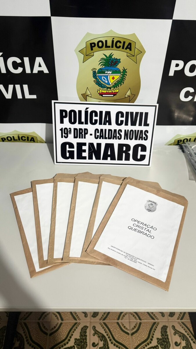 PCGO cumpre prisões e mandados contra grupo especializado em tráfico de drogas em Caldas Novas