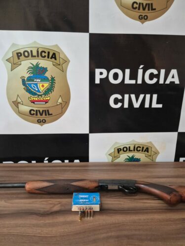 Polícia Civil prende homem por porte ilegal de arma de fogo em Orizona