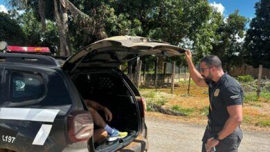PCGO prende homem em flagrante por ameaça, perseguição e dano no contexto de violência doméstica, em Luziânia