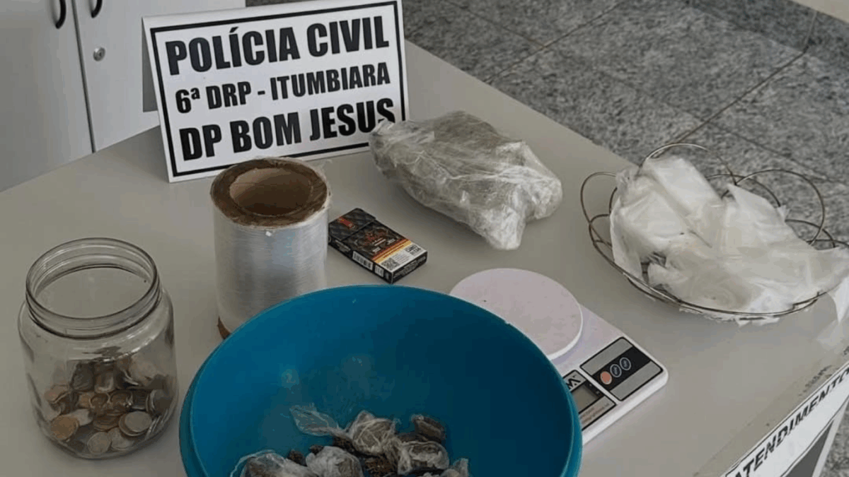 Polícia Civil prende investigado por tráfico de drogas em Bom Jesus de Goiás