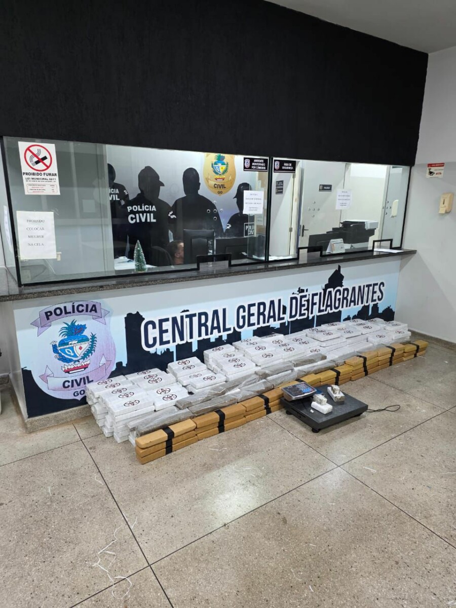 Operação da PCGO apreende mais de 300 Kg de drogas em Goiânia e prende dois investigados